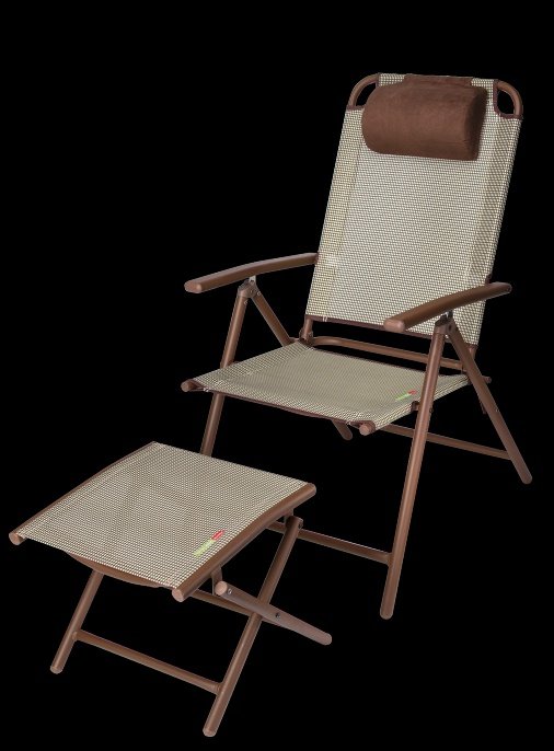 Кресло регулируемое с табуретом для ног Forester GS-1012